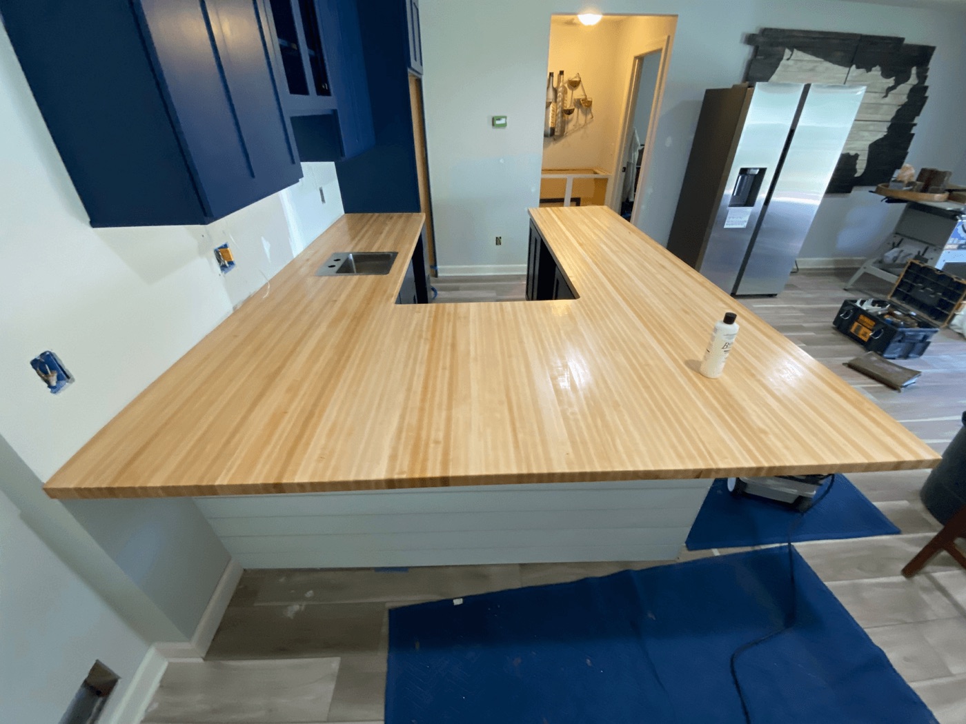 Butcher block countertop