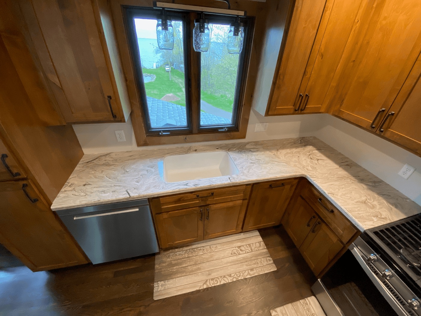 Corian solid surface countertop